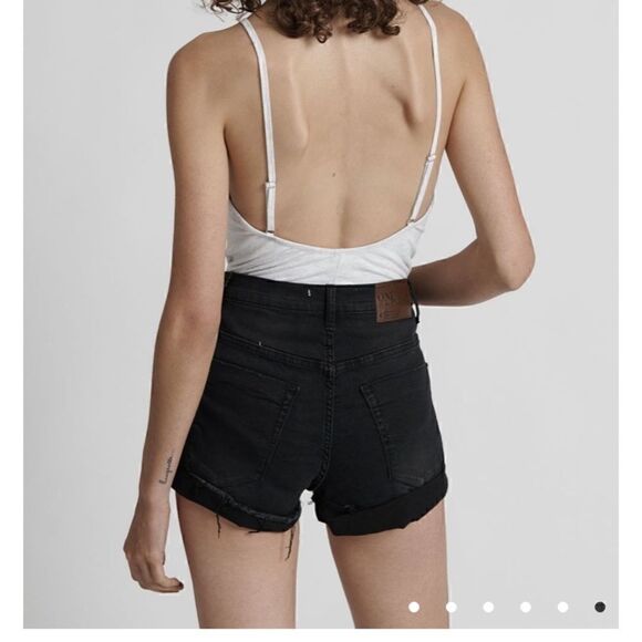 One Teaspoon Black Paris Highrise Harlet Shorts 26 - Picture 4 of 6